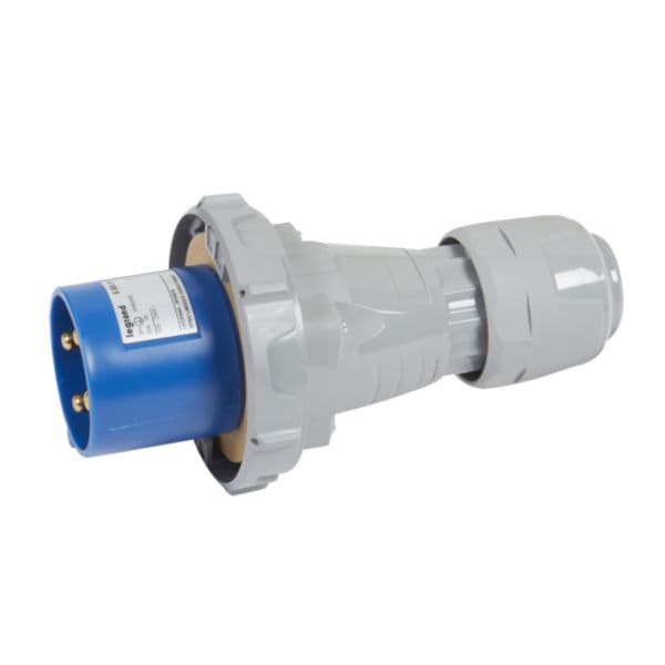 Enchufe aéreo LEGRAND 555525 · 3P+T 63A 250VAC IP67 azul