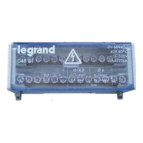 Repartidor bornera seleccionable LEGRAND · 100A (LEGRAND-REPARTIDOR-BORNERA-SELECCIONABLE-100A)