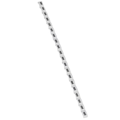 Marcador de número duplix para cables LEGRAND 038409 · número 9 - color blanco - por unidad