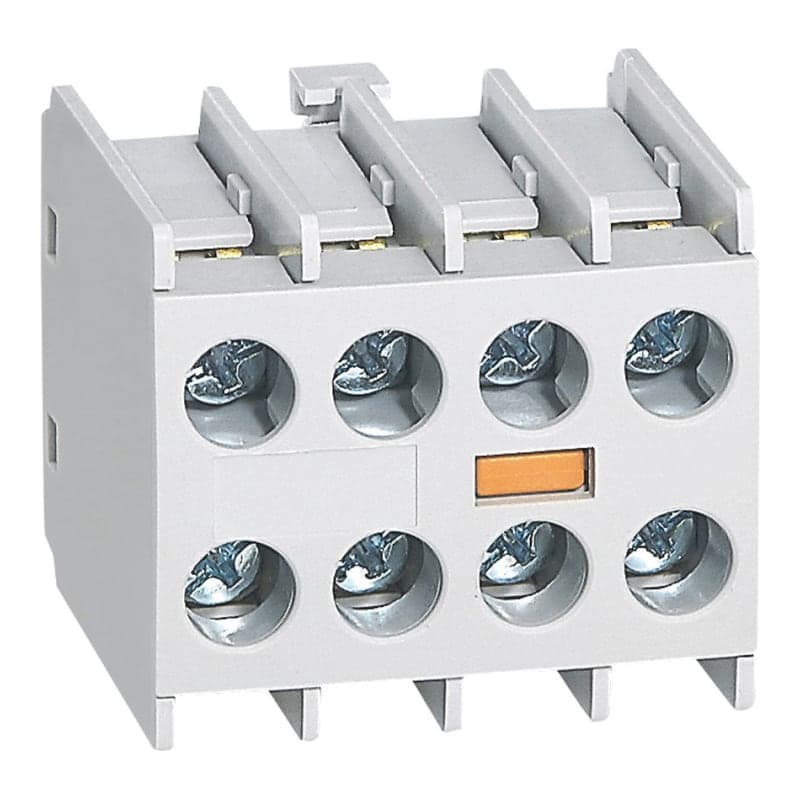 Contacto auxiliar frontal para mini contactor LEGRAND 417155 · 2NA+2NC