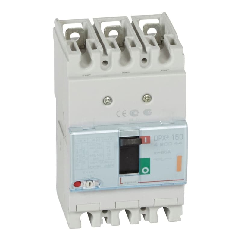 Interruptor LEGRAND 420044 · TERMOMAGENTICODPX3 160 3P REG 64A A 80A 25kA/380-415VAC