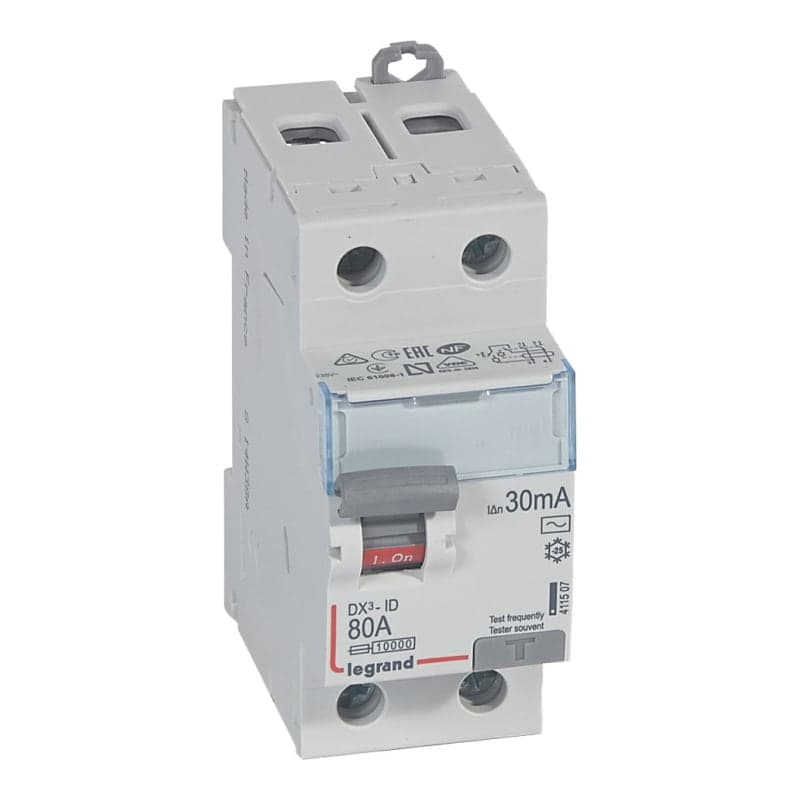 Interruptor diferencial LEGRAND 411507 · DX3 tipo AC 2x80A 30mA 230V