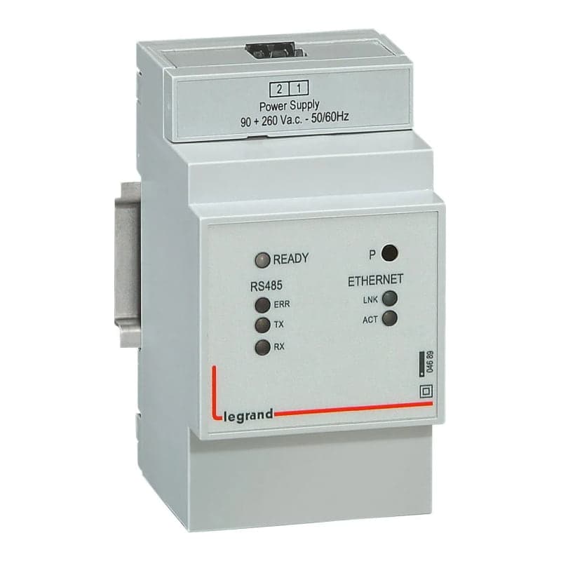 Convertidor IP LEGRAND 004689 · RS485/ETHER, para contadores Y centrales de med. 2 mod