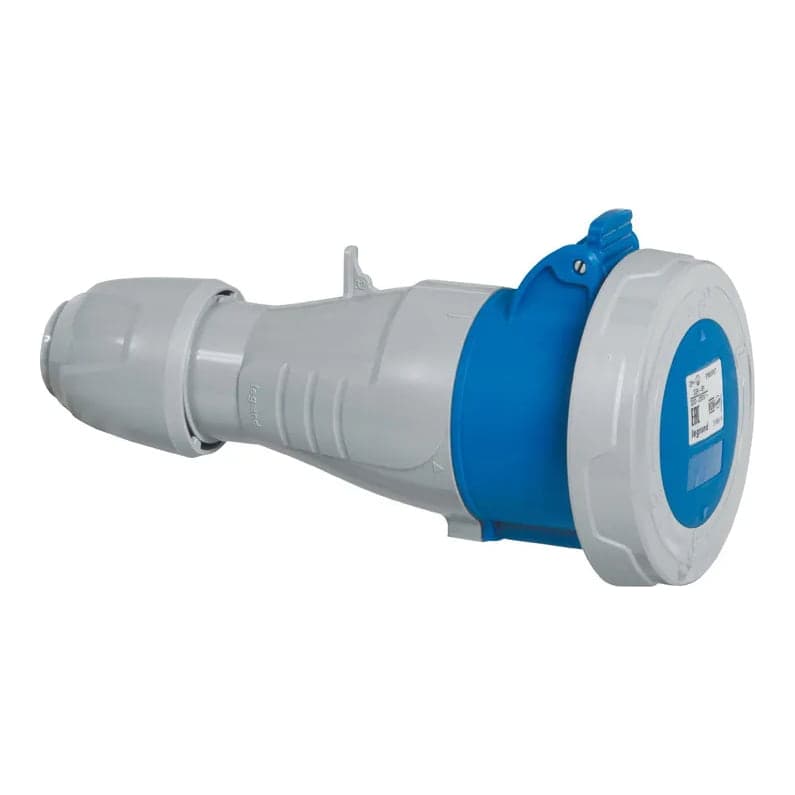 Toma aérea LEGRAND 555305 · 3P+T 16A 230VAC IP67 azul 9H P17