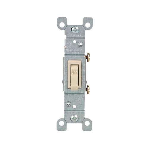 Interruptor unipolar simple de palanca LEVITON 1451-ICP · 15A 120V marfil