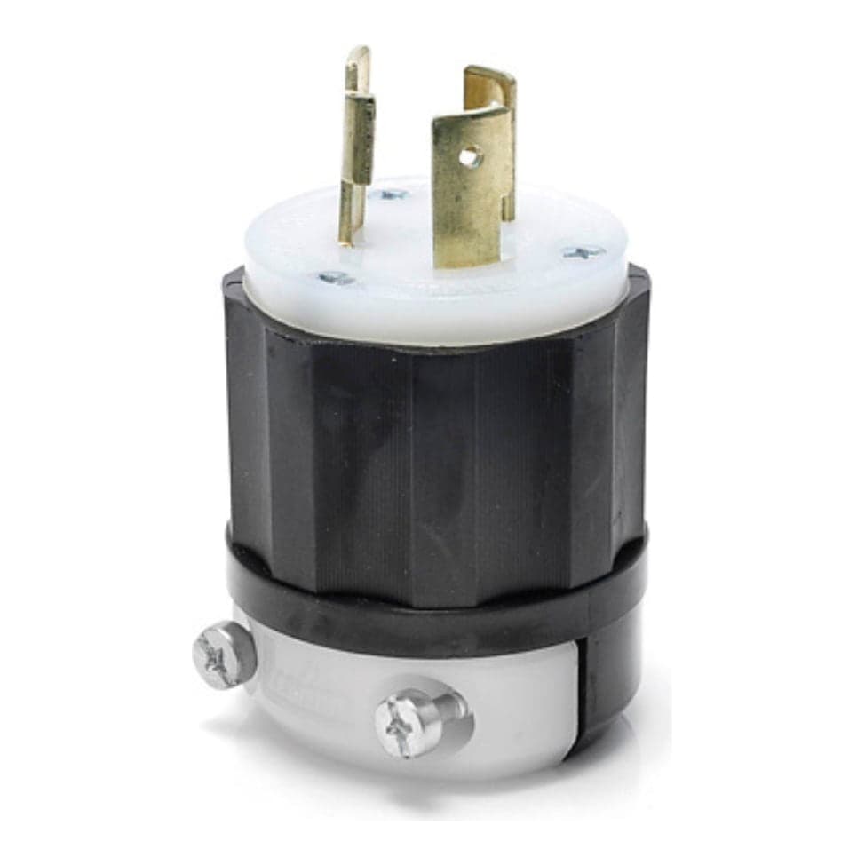 Enchufe LEVITON 2321 · 2x20A 250V L6 con seguro