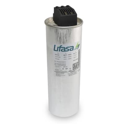 Imagen referencial de la serie: Condensador para factor de potencia tubular LIFASA POLB48150ZHD · 15kvar 480V