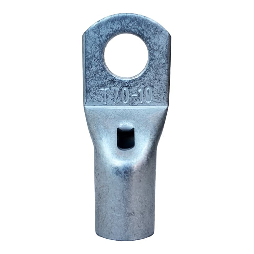 Terminal ojal de compresión estañado LONGYI T70-10 · 70mm² perno M10