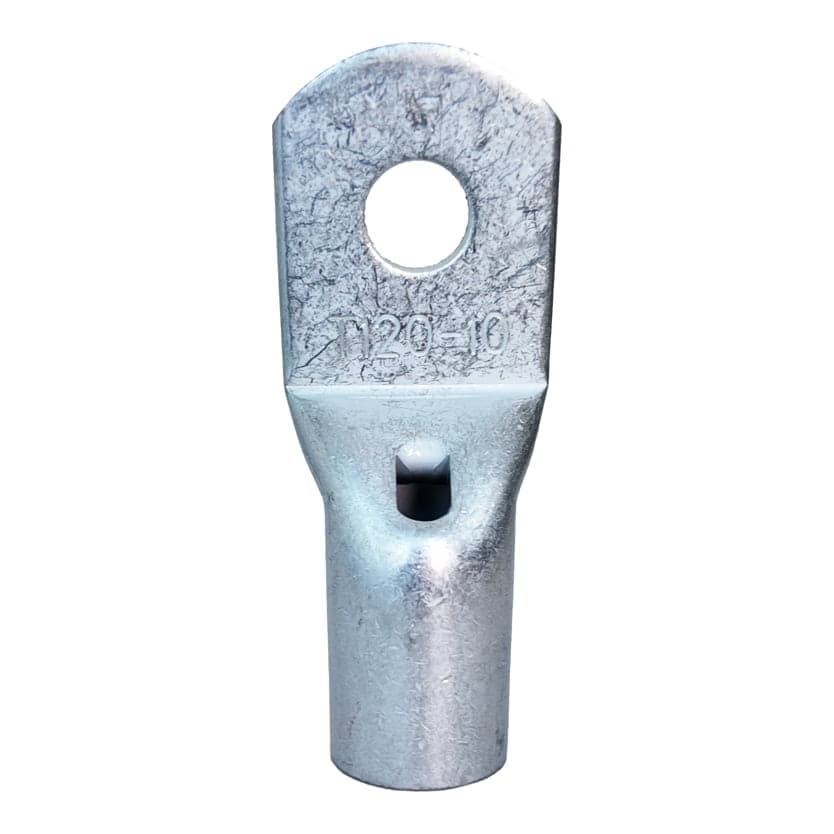 Terminal ojal de compresión estañado LONGYI T120-10 · 120mm² perno M10