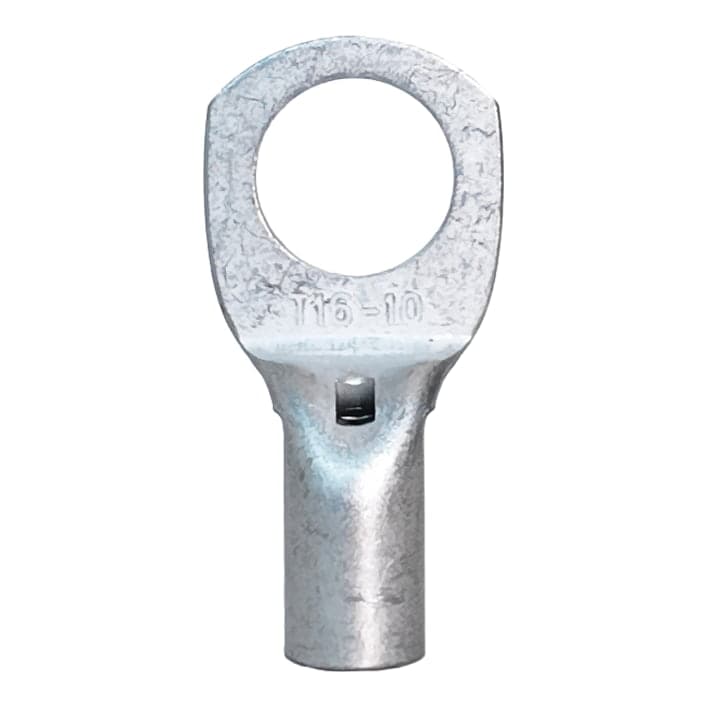 Terminal ojal de compresión estañado LONGYI T16-10 · 16mm² perno M10