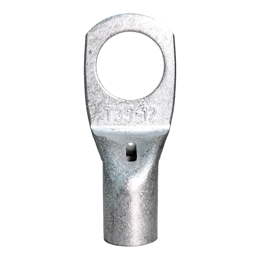 Terminal ojal de compresión estañado LONGYI T35-12 · 35mm² perno M12