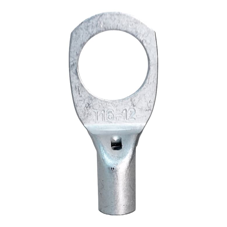 Terminal ojal de compresión estañado LONGYI T16-12 · 16mm² perno M12
