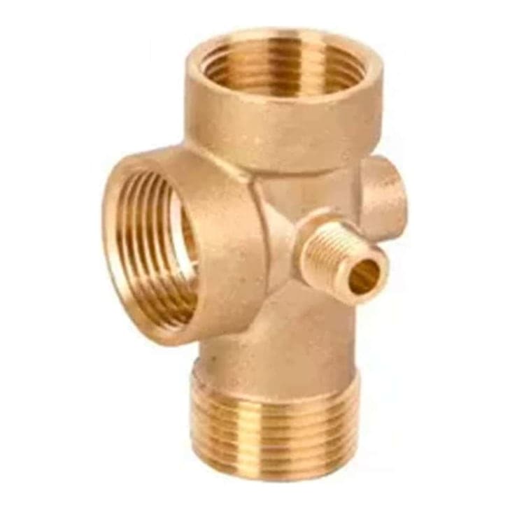 Conector de bronce LUISE · 5 vías largo (LUISE-CONECTOR)