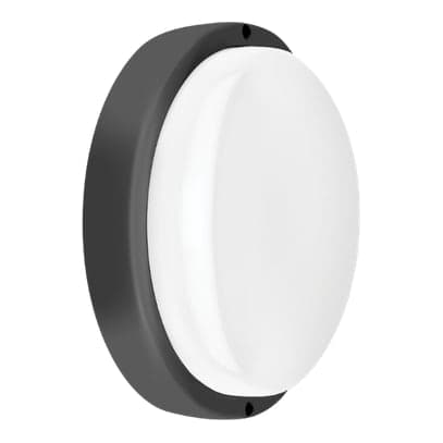 Imagen referencial de la serie: Tortuga redonda MACROLED TR-MN-18W-CW · negra 18W IP54 100-265VAC FP:0.9 luz fría 6500K