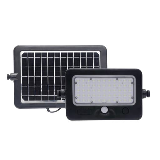 Imagen referencial de la serie: Reflector LED solar portatil con carga para USB MACROLED SSFLM-10W-CW · sensor de movimiento 10W