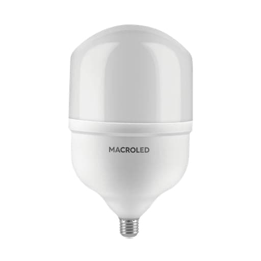 Imagen referencial de la serie: Foco LED tipo botella MACROLED BAP-60-E27CW · 60W E27 180-240VAC luz fría 6500K