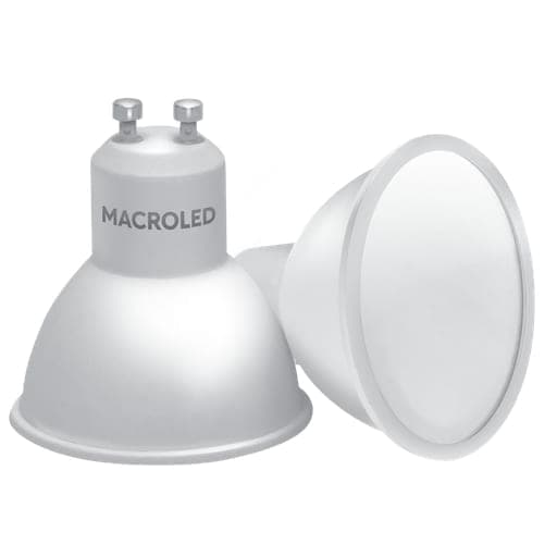 Imagen referencial de la serie: Dicro eco MACROLED CPS-DP-GU10-22CW · 5W AC185-260V frio 6000K 120º