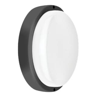 Imagen referencial de la serie: Tortuga redonda MACROLED TR-MN-12W-CW · negra 12W IP54 100-265VAC FP:0.9 luz fría 6500K