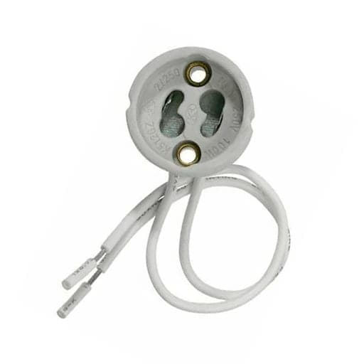 Socket cerámico para dicroico MACROLED K512GU · GU10 con cable