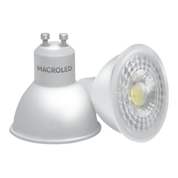 Imagen referencial de la serie: Dicroico LED eco MACROLED PAR16-PVCB-7W-38D-DIMCW · MR16 7W 100-240VAC luz fría 6000K 38° GU10 dimeable