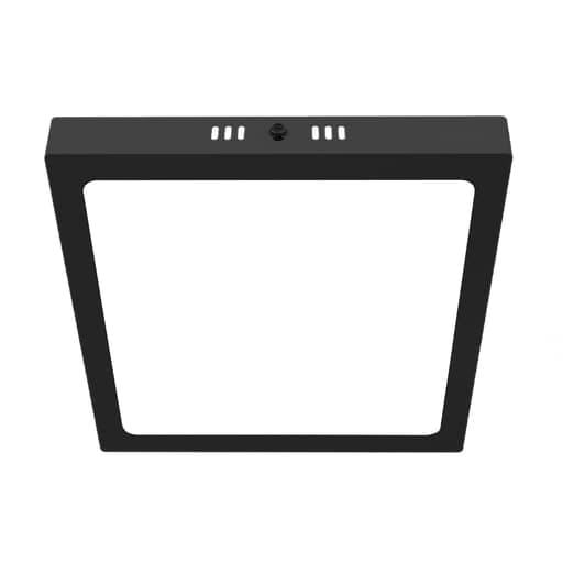 Imagen referencial de la serie: Downlight LED MACROLED NPC18NW · negro cuadrado adosable 18W 85-265VAC luz neutra 4500K