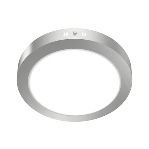 Imagen referencial de la serie: Downlight LED plateado circular adosable MACROLED PPR18CW · 18W 85-265VAC luz fría 6000K