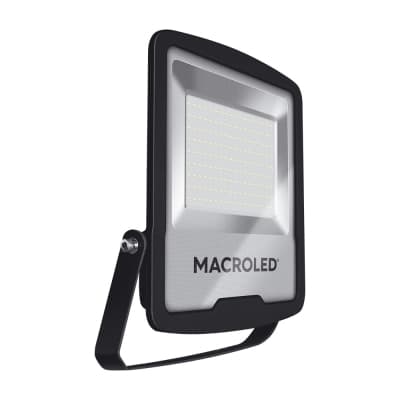Reflector LED MACROLED FLSV2-150CW · negro pro 150W 100-240VAC luz fría 6500K IK08 IP65