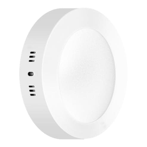 Imagen referencial de la serie: Downlight LED MACROLED PR18CW · blanco circular adosable 18W 85-265VAC luz fría 6000K