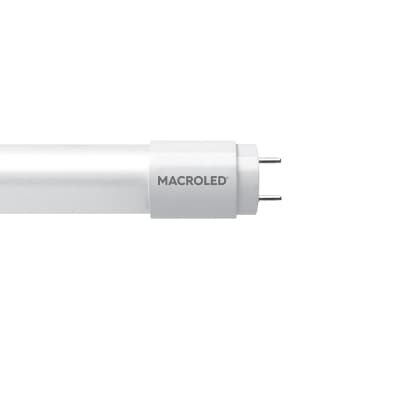Tubo LED vidrio MACROLED TL-T8120WW · (FLUORESCENTE) 18W 185-265VAC 1200mm luz cálida 3000K