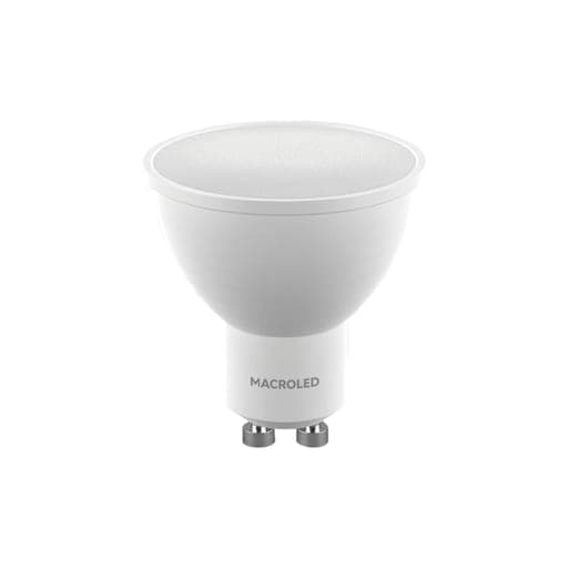 Imagen referencial de la serie: Dicroico LED eco MACROLED PAR16-PVCB-5W-120D-NW · MR16 5W 185-260VAC luz neutra 4500K 120° GU10