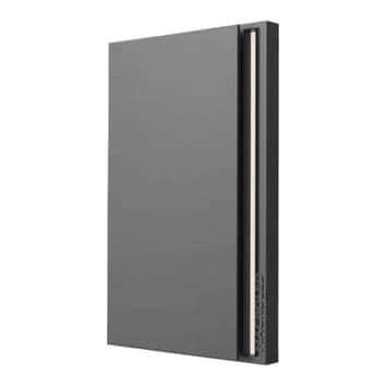 Placa interruptor tecla smart MACROLED TS-P1N-CP · negro 1 pulsador canal 90-250VAC max 10A