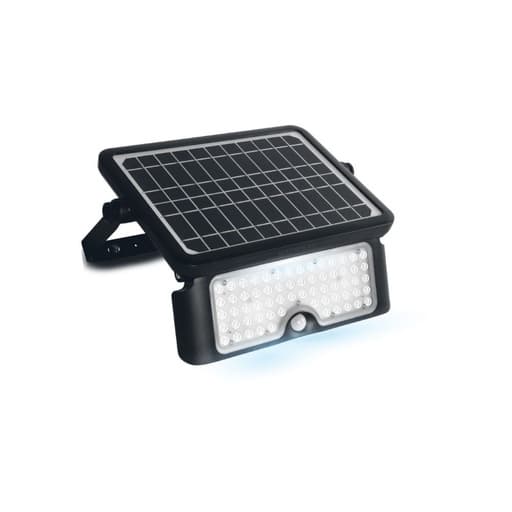 Imagen referencial de la serie: Reflector LED solar revatible con sensor de movimiento MACROLED SSFL-10W-WW · 10W luz cálida 3000K