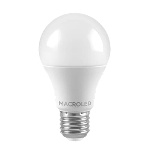 Foco LED MACROLED BT-55-7NW · 6.5W A55 E27 180-240VAC luz neutra 4500K