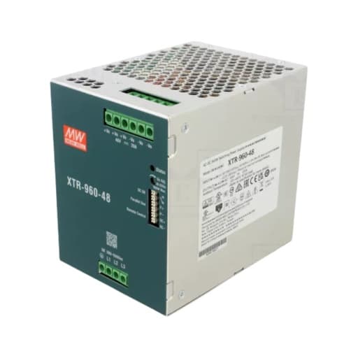 Fuente de alimentación para riel DIN MEAN WELL XTR-960-48 · 960W 48VDC 20A in 180-550VAC