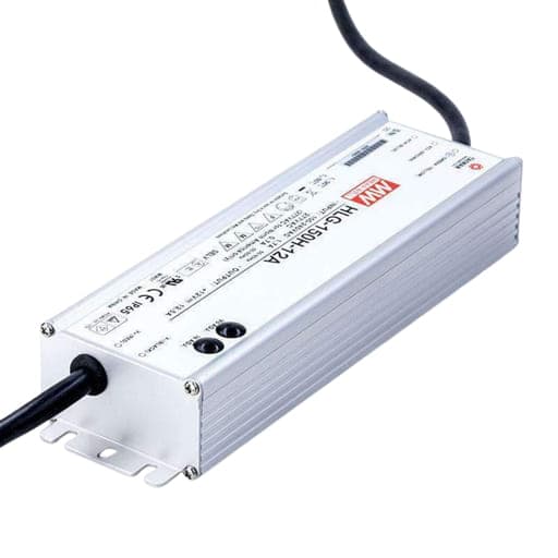 Imagen referencial de la serie: Fuente de alimentación para LED MEAN WELL HLG-150H-12 · 150W 12VDC 12.5A in 90-305VAC IP67 Constant volt