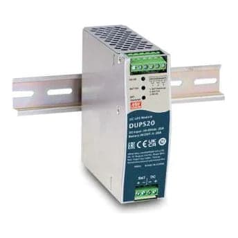 Suministros de energía ininterrumpible MEAN WELL DUPS20 · (UPS) 24VDC/20A DIN rail type