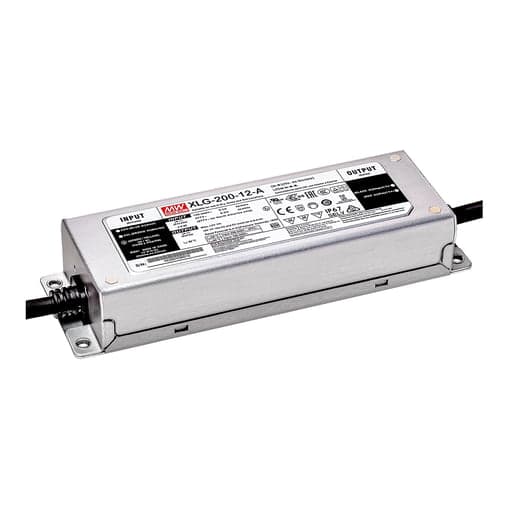 Fuente de alimentación MEAN WELL XLG-200-12-A · 200W 12V CP IP67 IO adj w/pot