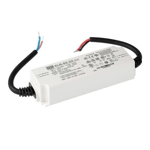 Fuente de alimentación para LED MEAN WELL XLN-60-24 · 60W 24VDC 2.5A in 90-264VAC IP67 Constant voltag