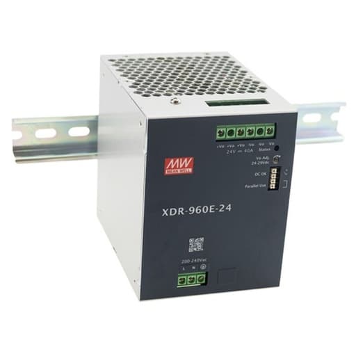 Fuente de alimentación para riel DIN MEAN WELL XDR-960-36 · 960W 36VDC 26.67A in 180-550VAC