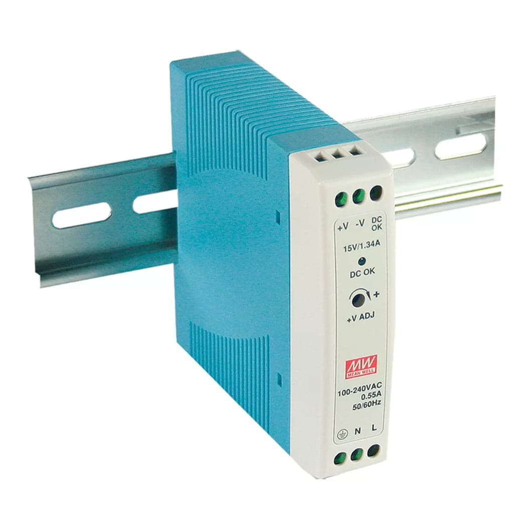 Fuente de alimentación para riel DIN MEAN WELL MDR-20-24 · 20W 24VDC 1A
