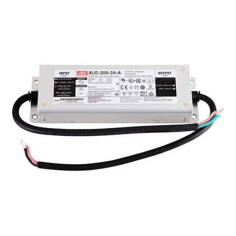 Fuente de alimentación MEAN WELL XLG-200-24-A · 200W 24V CP IP67 IO adj w/pot