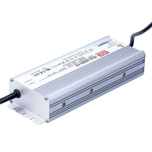 Fuente de alimentación para LED MEAN WELL HLG-320H-12 · 320W 12VDC 26.7A in 90-305VAC IP67 Constant volt