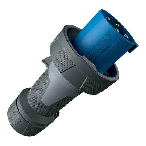 Enchufe powertop MENNEKES 13205 · 63A 3P+T 230V azul 9H IP67 nuevo