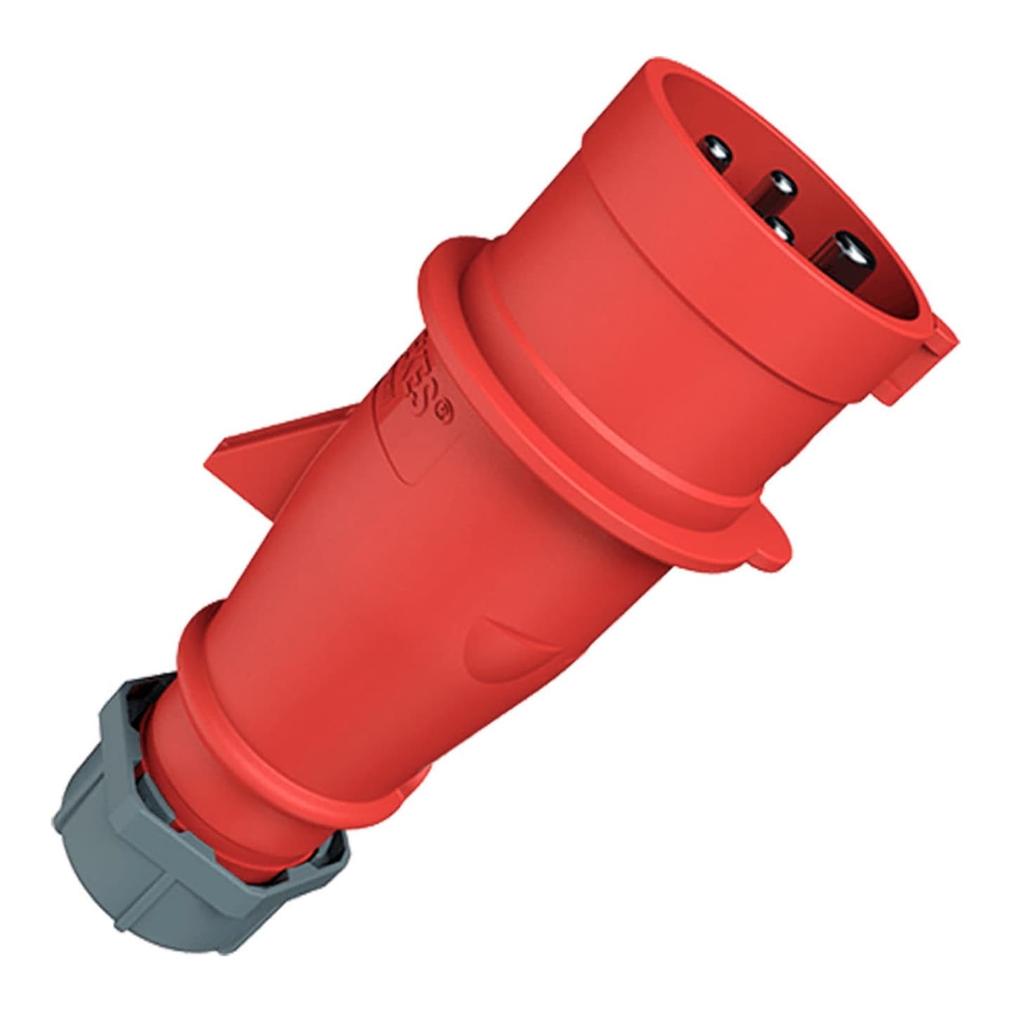Enchufe MENNEKES 3 · 16A 3P+N+T 415V rojo 6H IP44