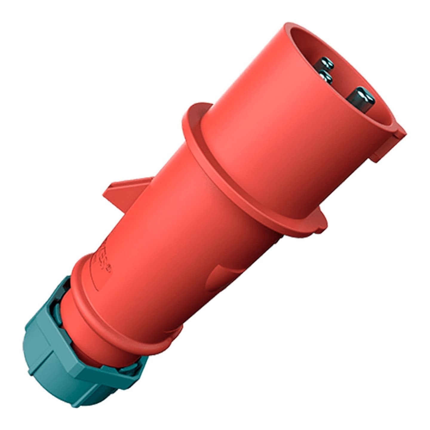 Enchufe MENNEKES 261 · 32A 2P+T 415V rojo 9H IP44