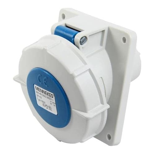 Toma empotrable MENNEKES 1502 · 32A 2P+T 250V azul 6H IP67