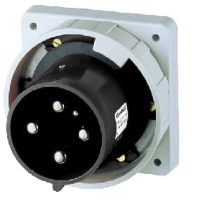 Enchufe de empotrable MENNEKES 75252 · 200A 3P+T 500V negro 7H IP67