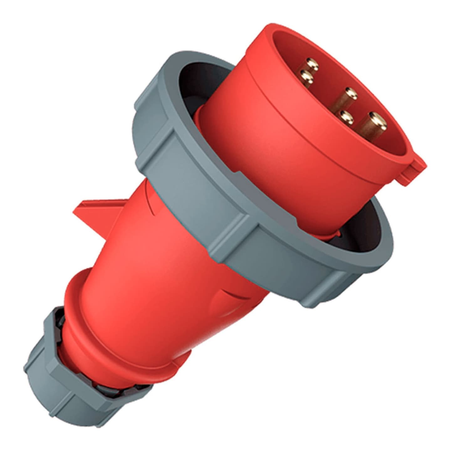 Enchufe MENNEKES 288 · 16A 3P+N+T 415V rojo 6H IP67