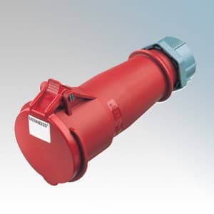 Toma aérea MENNEKES 523 · 32A 2P+T 415V rojo 9H IP44