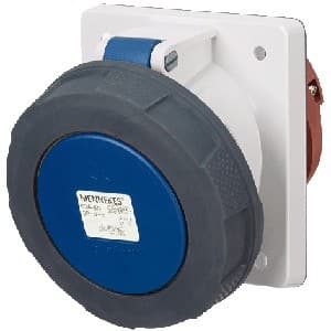 Toma empotrable MENNEKES 204A · 63A 3P+T 250V azul 9H IP67